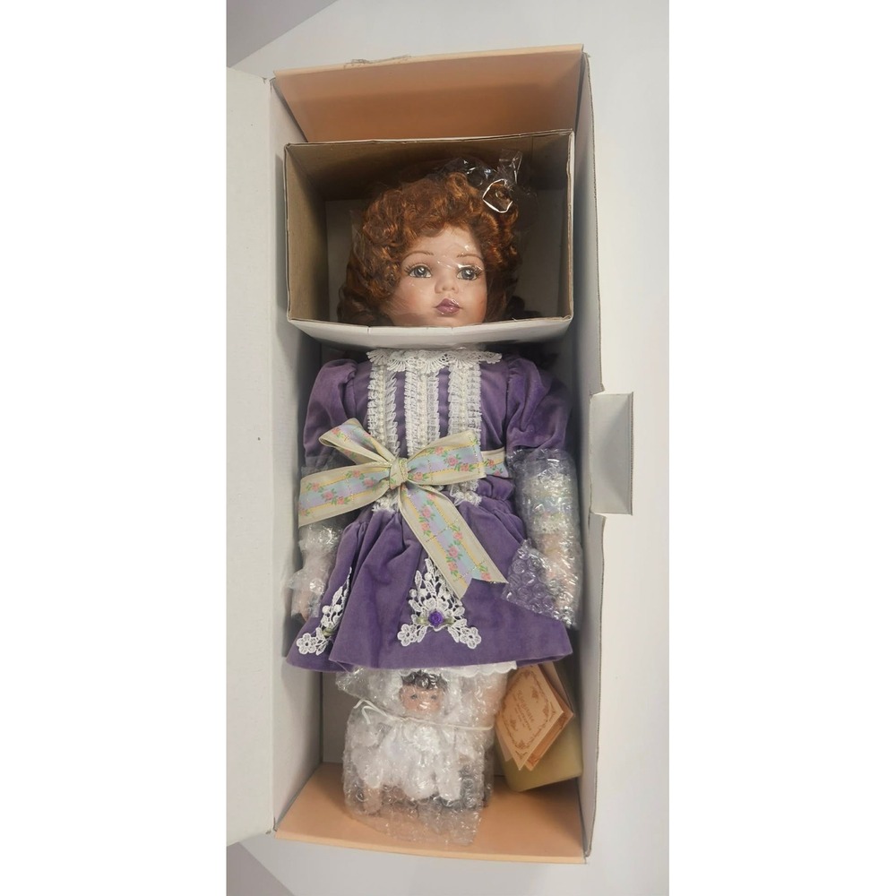 Kingstate The Dollcrafter Roberta Remembers Robin Woods Porcelain Doll Purple